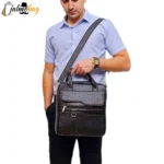 کیف اداری چرمی حلقه‌دار ایستاده کد ۶۰۲۲