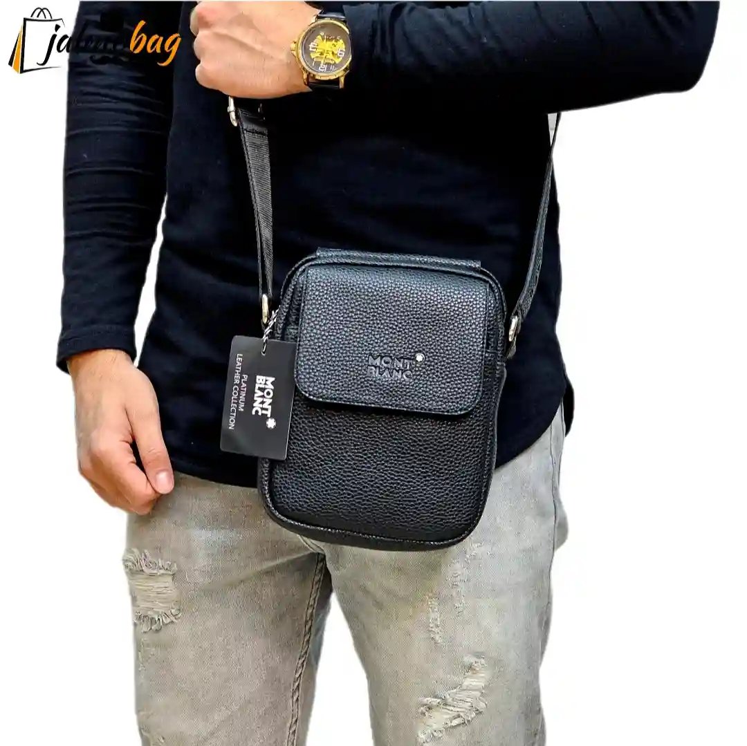 قیمت خرید کیف دوشی مونت بلانک سرخونه (متوسط) کد 2034